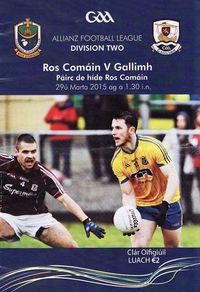 2015 Roscommon v Galway - GAA Allianz Football League Programme