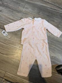 0-3m pink two piece set