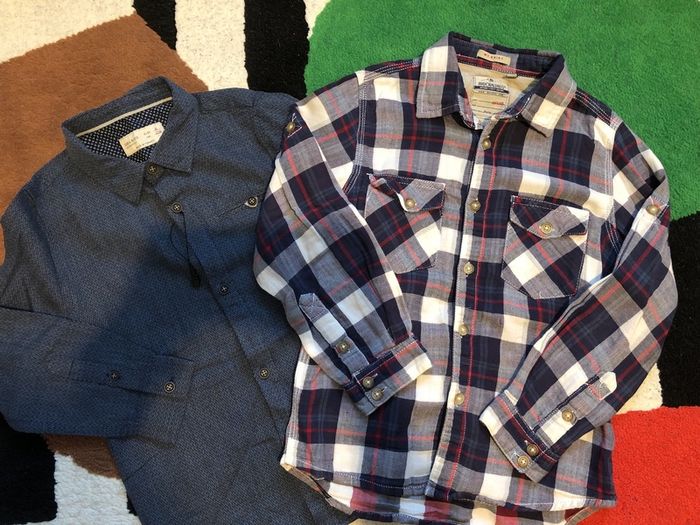 Lovely shirts Zara New & Mayoral like new 6 years old