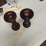 African candle holders carved Image 4