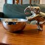 Quirky Silver Aluminium Elephant Themed Bowl Image 3