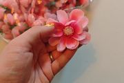 pretty pink flower heads fake artificial flowers