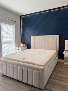 New Double & King Size Bed Frame With Mattress Opt