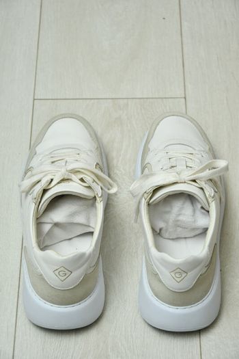 Gant Custly White Suede & Leather Sneakers, Size EU 40 (UK 6.5)