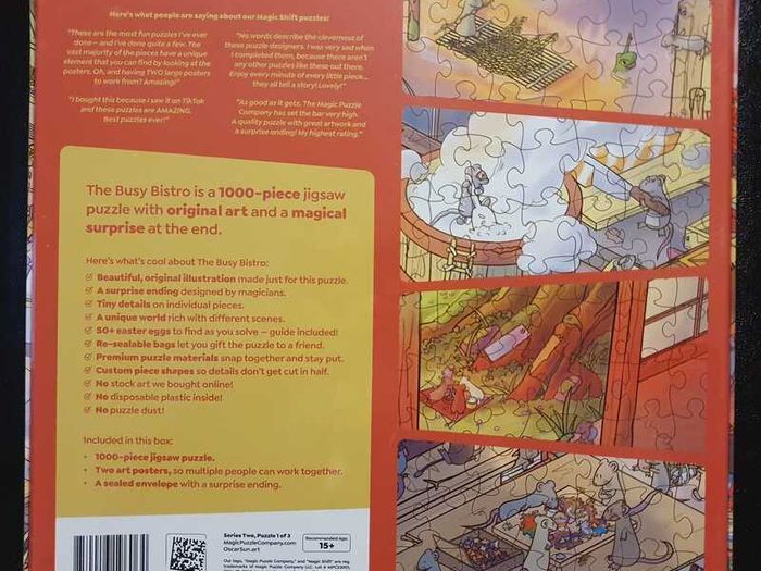 Magic Puzzle Company Busy Bistro Premium 1000 Piece Jigsaw Puzzle