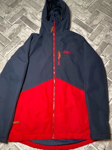 No Fear Mens Hooded Jacket Size Medium/Small Red/Navy