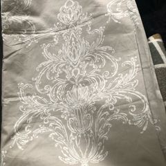 Beige and cream curtains