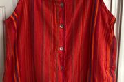 Girls coral stripe summer top