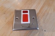 1Gang 20A Double Pole Chrome Switch With Neon