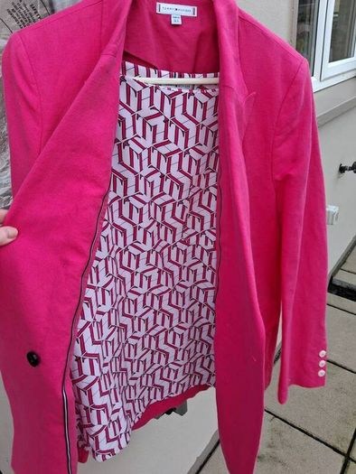 Tommy Hilfiger - Short Sleeve Blouse - Pink White - UK 8 to 10 - BNWT RRP 99