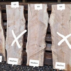 Ash live edge boards (Updated) read description pls