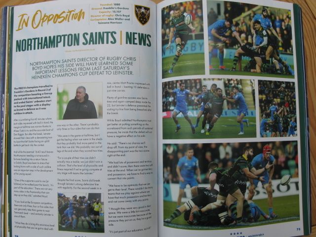 Leinster vs Northampton Saints 14th December 2019