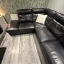 Italian leather right-hand facing corner sofa Image 2