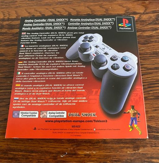 ps1 Tekken 3 - Box + manual only - no game