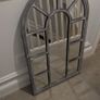 Grey cathedral style mirror Image 2
