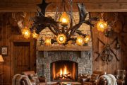 Large and very symmetric  antler chandelier