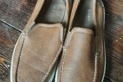 mens slip on faux leather shoes