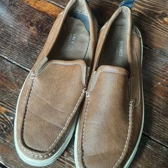 mens slip on faux leather shoes