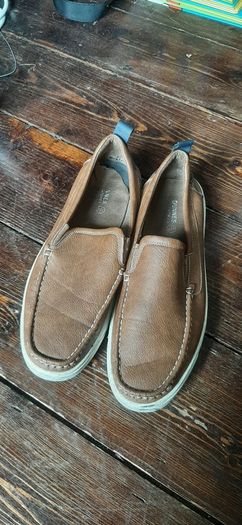 mens slip on faux leather shoes