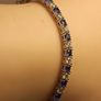 Rhodium Plated Sterling Silver Tennis Bracelet Image 5