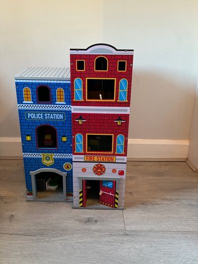 Wooden police / fire station