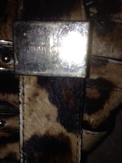 Jimmy choo lepard pony hair bag