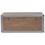 Storage Box Solid Fir Wood 91x52x40 cm Brown Image 6
