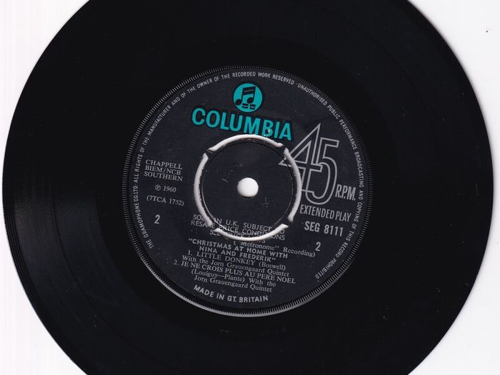 Nina And Frederik Christmas At Home 1960 Uk Pressing Picture Sleeve