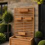 Premium Larch & Cedar Slatted Planter Boxes with Integrated 2m Privacy Screen (Bespoke / Heavy Duty) Image 6