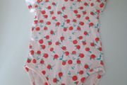 Carrement Beau Baby Bodysuit - Peach with Peach Print - 12M