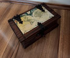Vintage Wooden Book Box