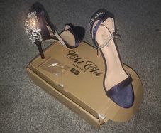 Chi Chi London Navy heels