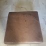 brown leather pouffe Image 2