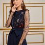 Flower Fashion Women's Blouse/ Top Image 6
