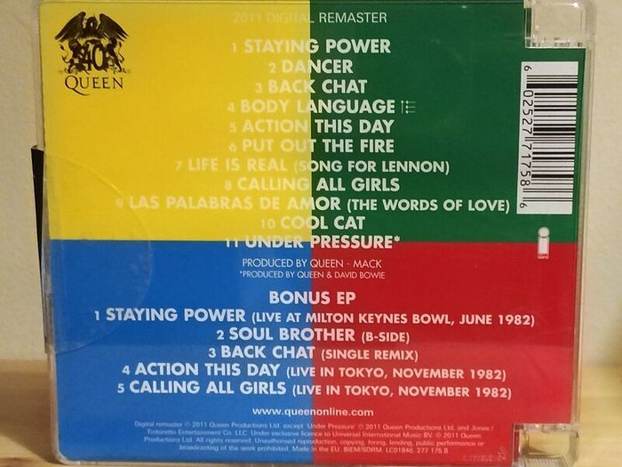 Queen Hot Space 2011 2 CD Deluxe Edition, Remastered