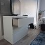 IKEA MALM White 3 Drawer Chest of Drawers Image 4