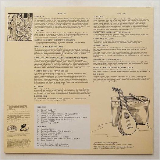 Jester - Kemp's Jig LP 1980 - UK & Irish Folk