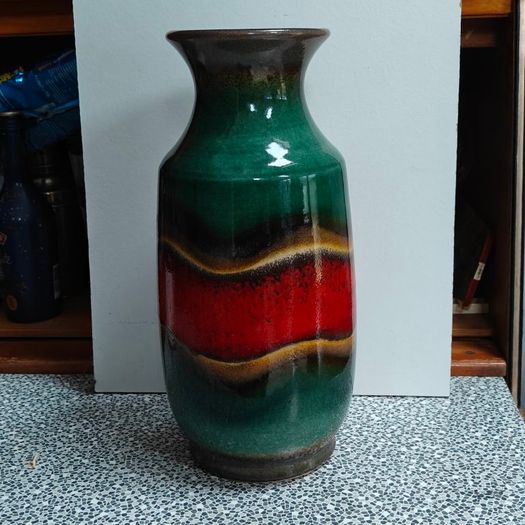 Stunning mid century West German large  Dumler & Breiden Fat Lava Vase