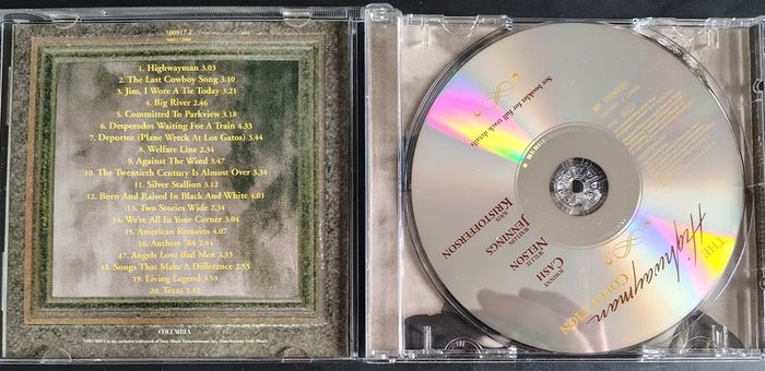 Nelson, Cash, Jennings & Kristofferson - The Highwayman Collection CD (2000) Outlaw Country EX+