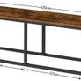 Bench for Dining Room Bench, 120 x 30 x 46.5 cm, Kitchen Bench, Dining Bench in Industrial Design, Sturdy Metal Frame, Easy to Assemble, for Kitchen, Living Room, Entrance, Bedroom Image 3