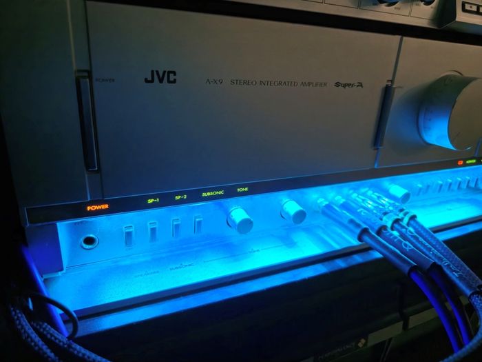 Jvc A-x9 Hi-end Power Amplifier New Capacitors Only One In Europe