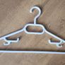 White Plastic Hangers for Dresses, Coats, Shirts, Skirts or Trousers 20 Pieces Image 2