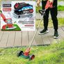 Cordless Strimmer 21V Battery Strimmer Lightweight Garden Strimmer with 2pcs Batteries&13pcs Blade&removable Wheels Brush Image 4