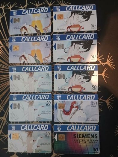 205 different Irish callcards