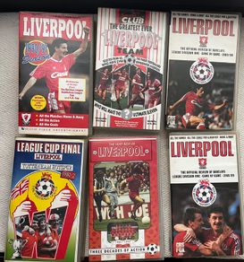 Liverpool FC - VHS Tapes x 6