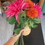 Wicker vase and faux flowers Image 4