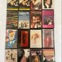 ABBA, Simon and Garfunkel, Shirley Bassey, The Carpenters and other artists cassette tape bundle