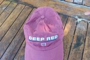 Wilson deep red golf cap