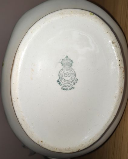 WM Adams & Co, England Crown  Semi - Porcelain  tea/coffee pot