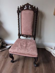Victorian Nursing Chair Hall Chair 1880 to 1890